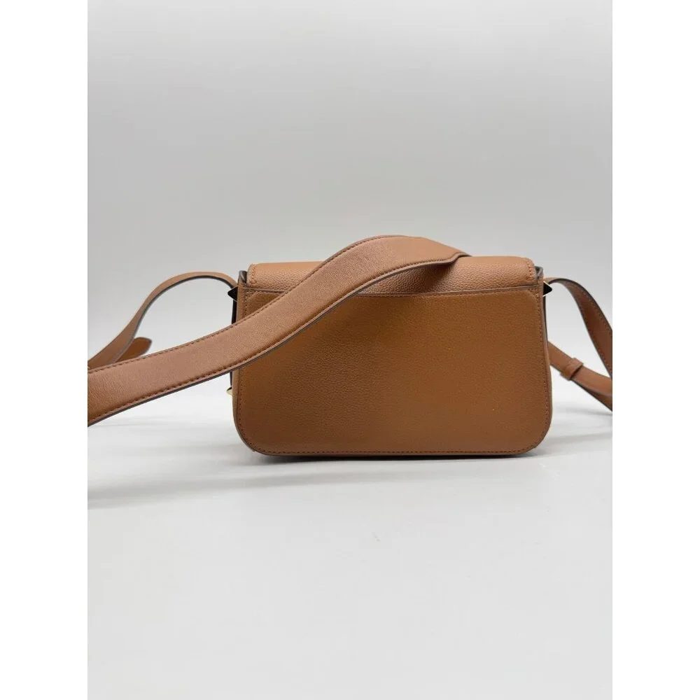 KATE SPADE NY Liv pebbled leather flap crossbody - Cavern Clay /Tan